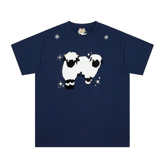 American Plush Embroidered Short Sleeve T-Shirt