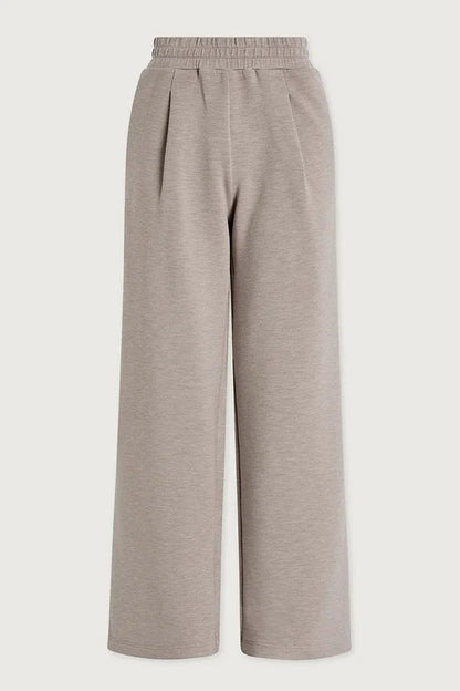 Berner High-Neck Long Sleeve Side Zipper Sweatshirt and Elastic Waist Pocketed Loose Pants Set