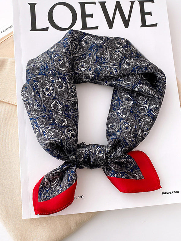 Vintage Square Printed Scarf