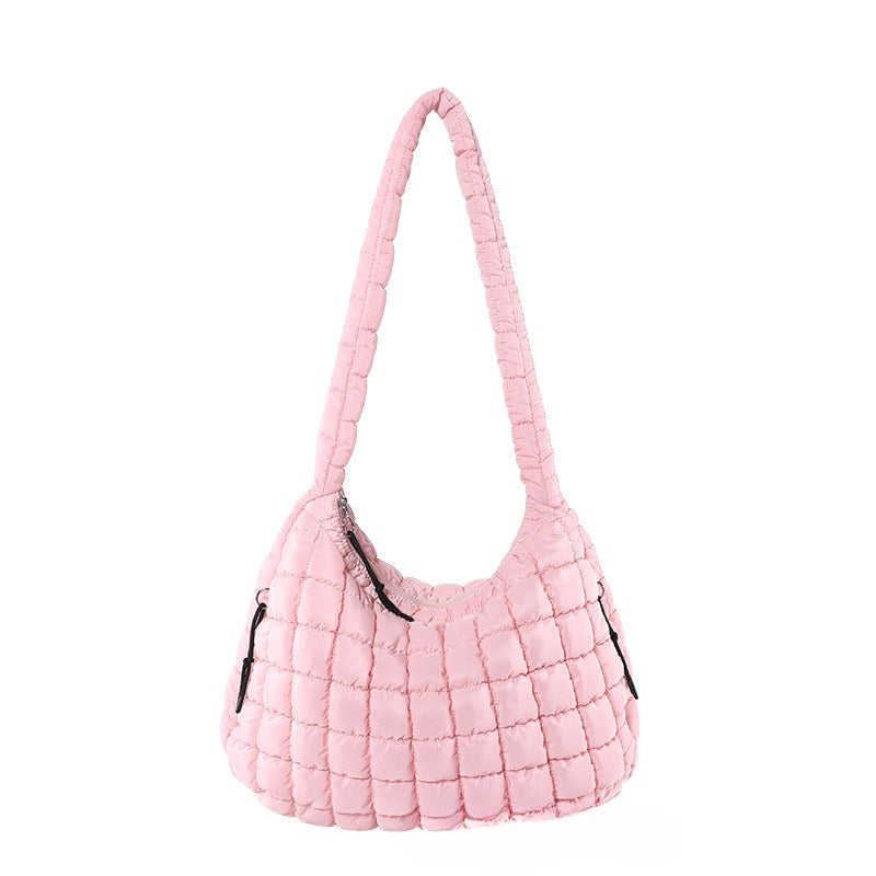 Solid Color Cloud Bag Large Capacity Shoulder Bag
