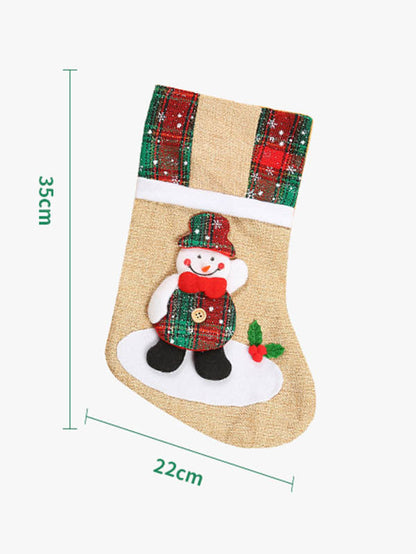 Xmas Gift Socks Candy Bag New Year Christmas Tree Decoration