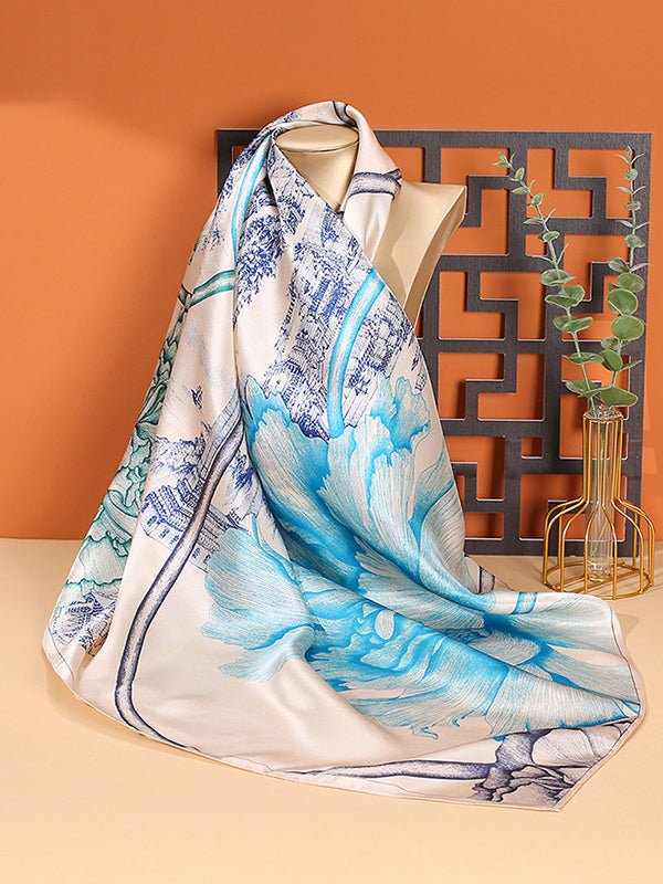 Sun-Protection Scenery Printed Shawl&Scarf