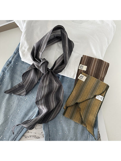 Scarvii - Vintage Striped Triangle Scarf