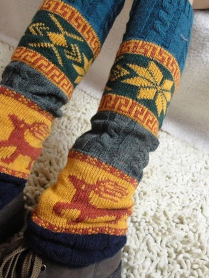 Bohemia Knitting Over Knee-High 4 Colors Leg Warmer Stocking