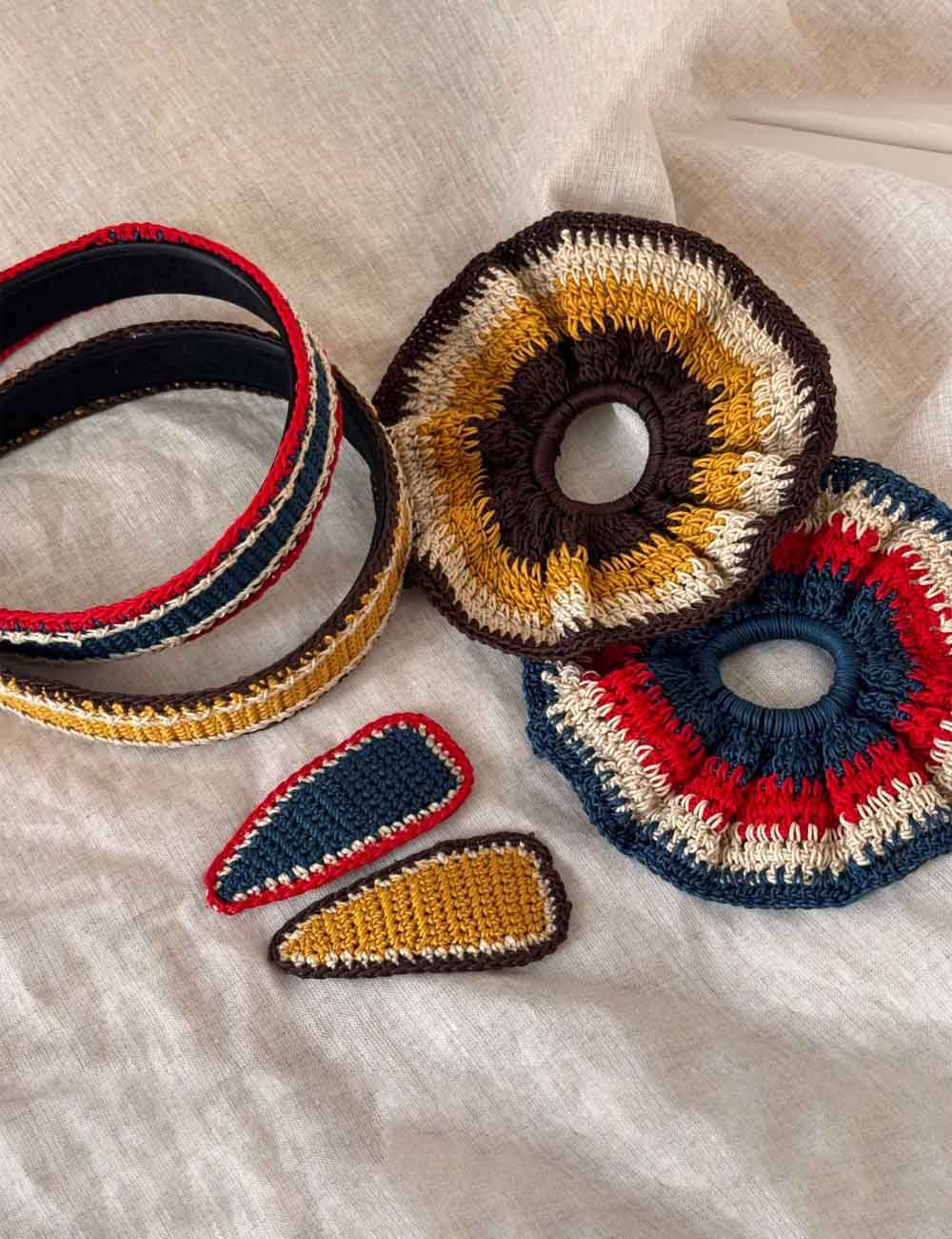 Cute Color Contrast Stretchy Knit Hair Tie