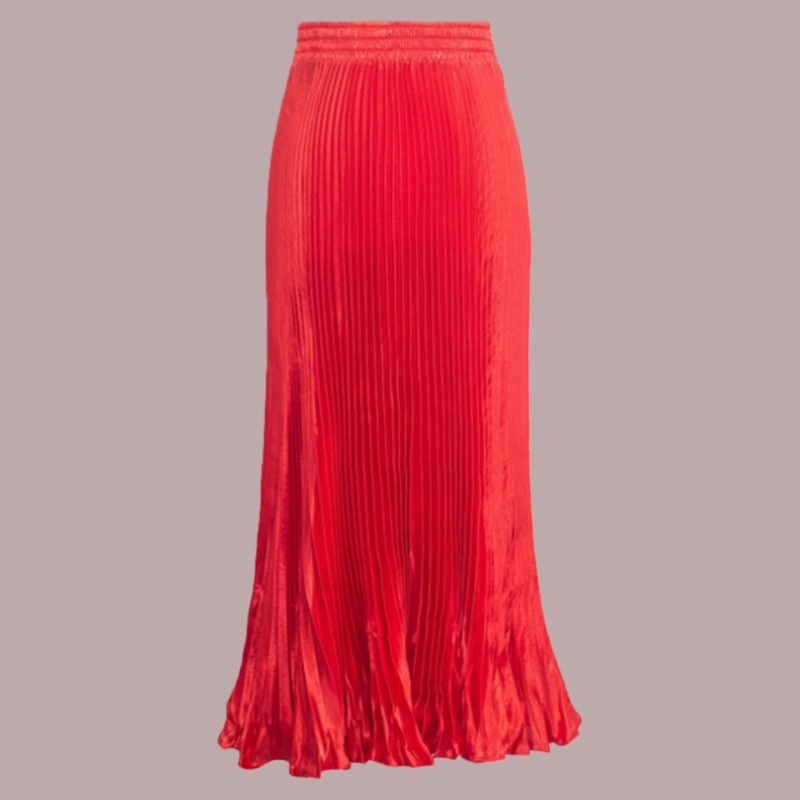 Long Accordion Pleated Skirt