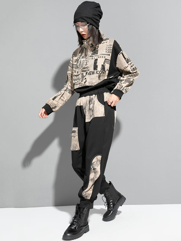Fashion Loose Split-Joint Harem Pants
