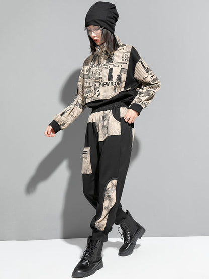 Fashion Loose Split-Joint Harem Pants