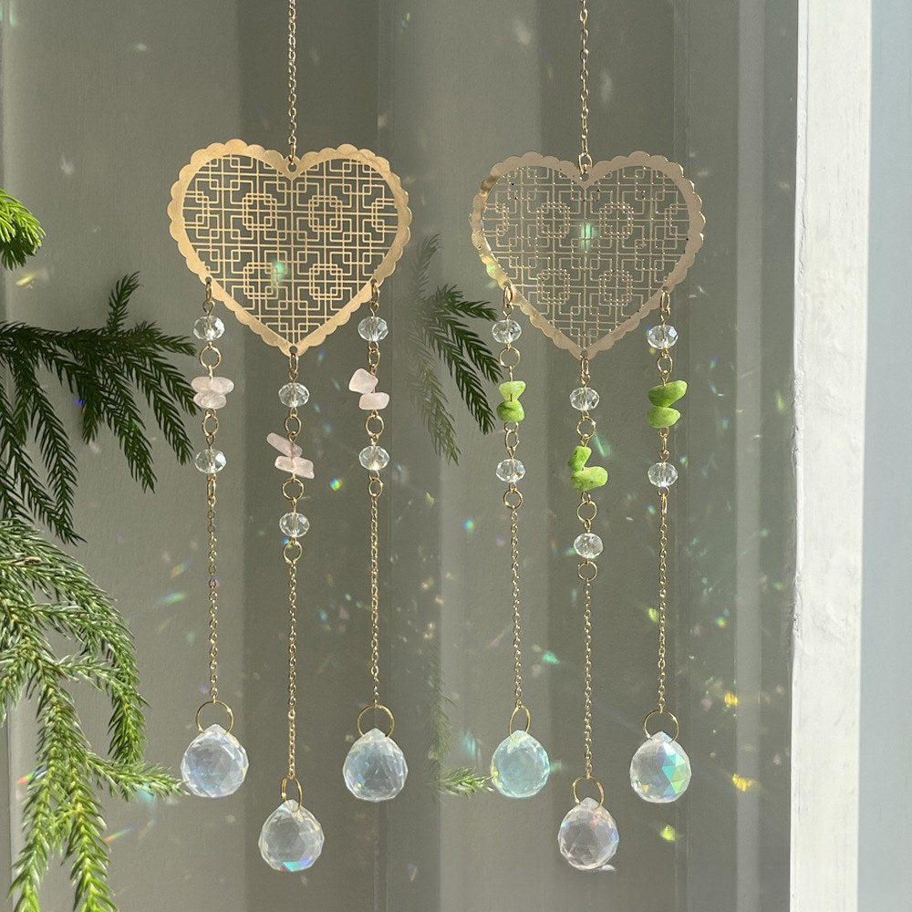 Hollow Out Love Crystal Suncatcher Hangings