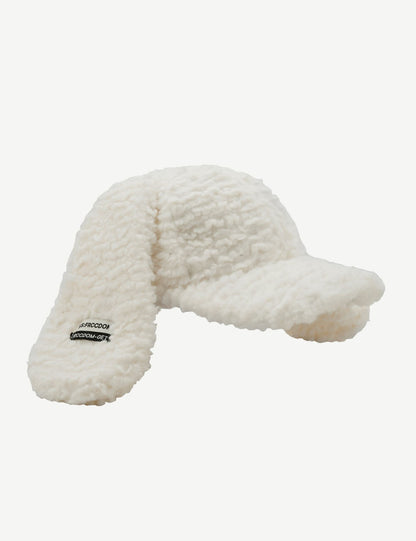Cute Plush Long Ears Bunny Baseball Cap