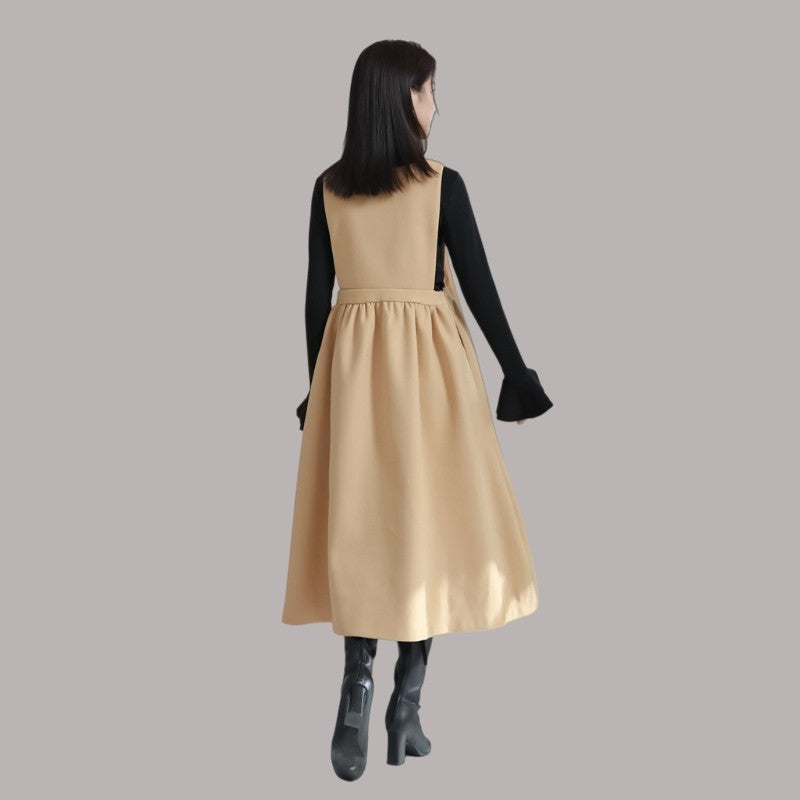 Bowknot Suspender Skirt