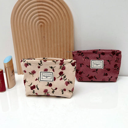 Cosbai - Corduroy Compact Makeup Bag