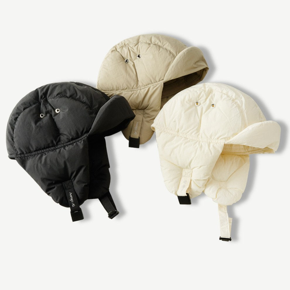 Solid Color Cute Outdoor Padded Hat