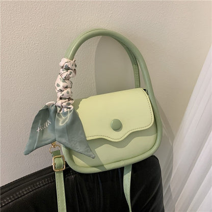 Solid Color Retro Mini Square Bag
