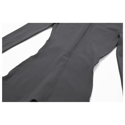 Solid Color Fleece Fitted Bodysuit
