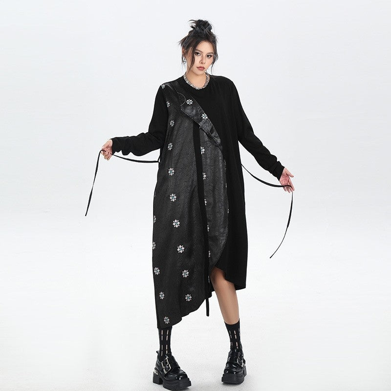 Heavy Duty Embroidered Patchwork Dress