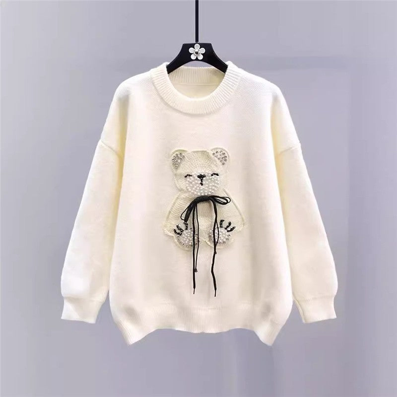 Loose Cute Long Sleeve Knit Sweater
