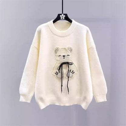 Loose Cute Long Sleeve Knit Sweater