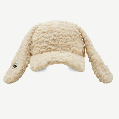 Cute Plush Long Ears Bunny Baseball Cap
