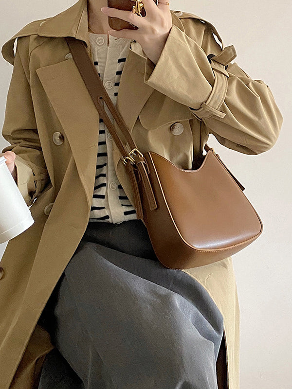 Casual Solid Color PU Bags Accessories