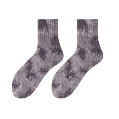 Rufia - Unisex Tie-Dye Mid-Calf Socks - Trendy &amp; Comfort