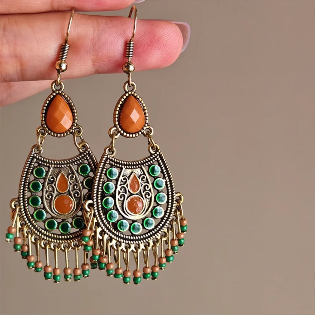 Earwish - Vintage Boho Statement Earrings - Eye-Catching