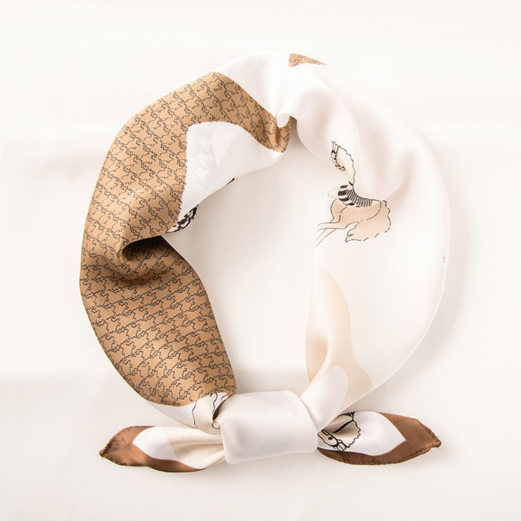 Rufia - Colorful Printed Square Scarf