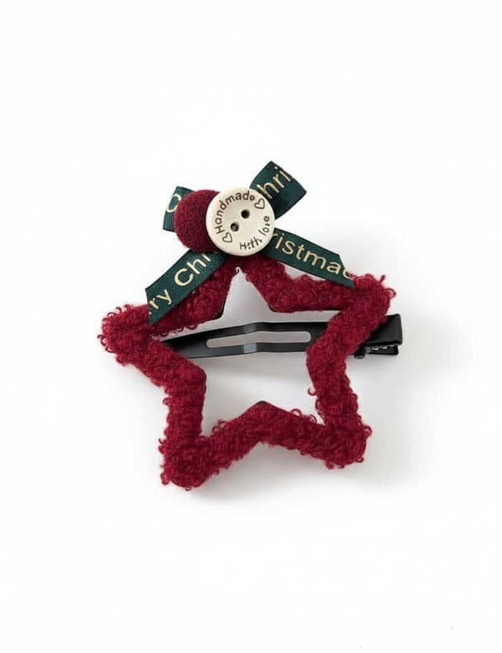 Simple Red Star Festival Hair Clip