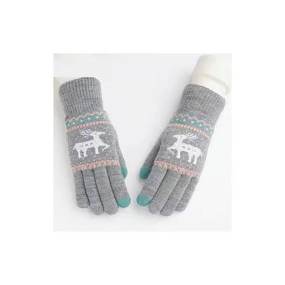 Kids Finger Touchscreen Knitted Gloves