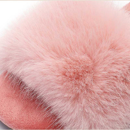 Fuzzy Faux Fur Warm Non-Slip Indoor Slippers