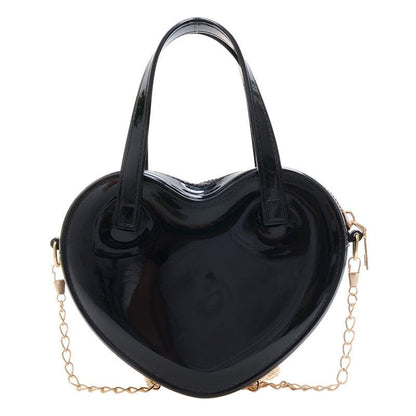 Candy Color Heart Shape Mini Handbag
