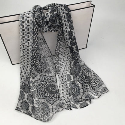 Scarvii - Boho Flowy Thin Scarf - Soft &amp; Breathable