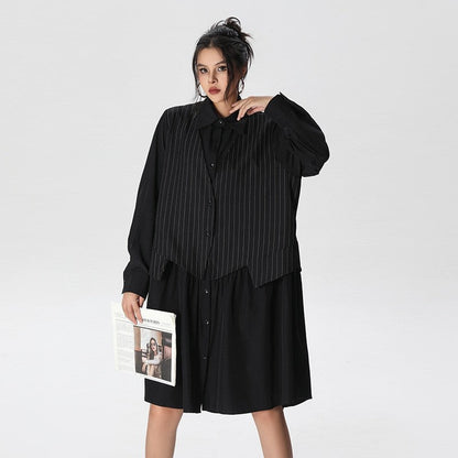 Striped Long Sleeve Dress