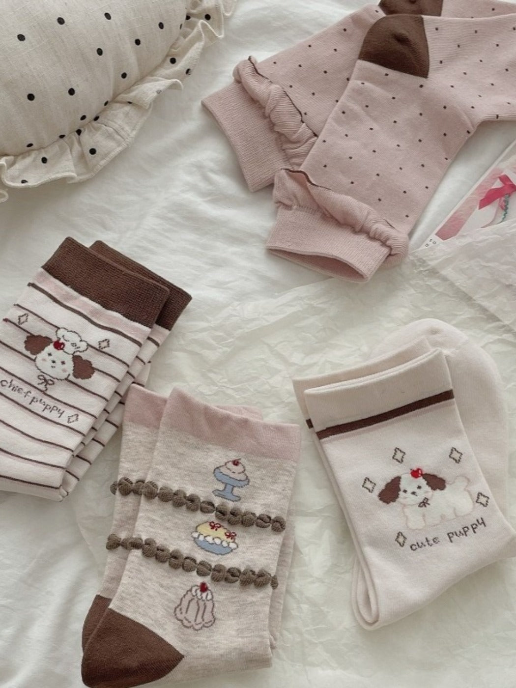 Rufia - Cute Cartoon Dog Women’s Mid-calf Socks