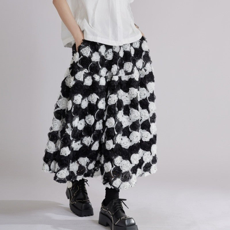 Floral Embroidered Skirt