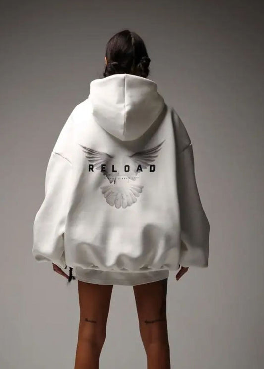 Oversized Hoodie Soft Fabric Bold Back Graphic