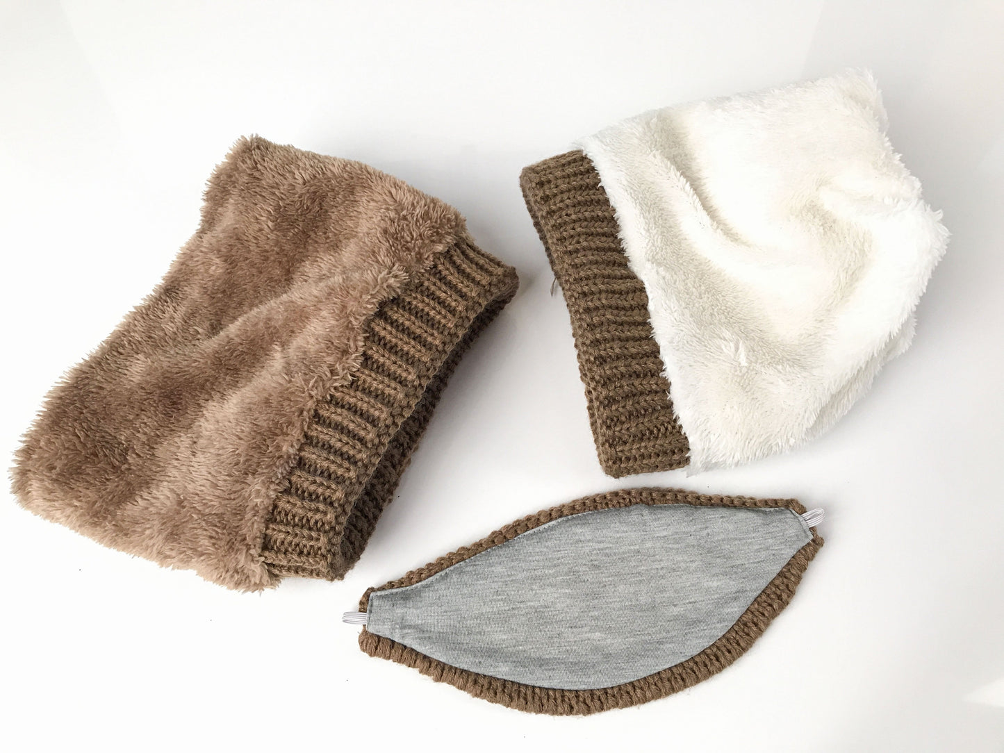 Winter Beanie Hat Scarf And Wind Proof Set 3 Pieces Thick Warm Knit Cap For Women