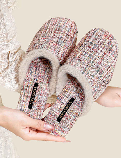 Winter Simple Thicken Warm Home Slippers