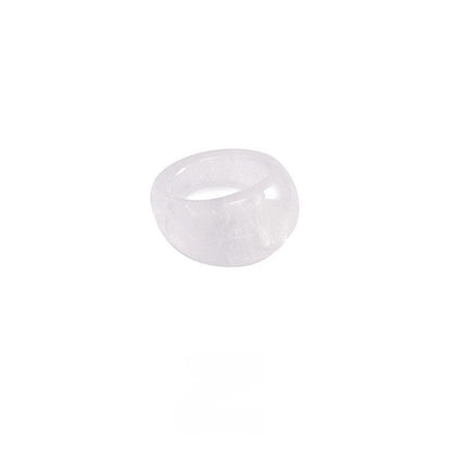 Simple Natural Stone Single Ring