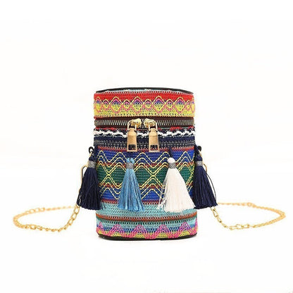 Casual Zippered Tasseled Anti-Stress All-Match Lightweight Bag