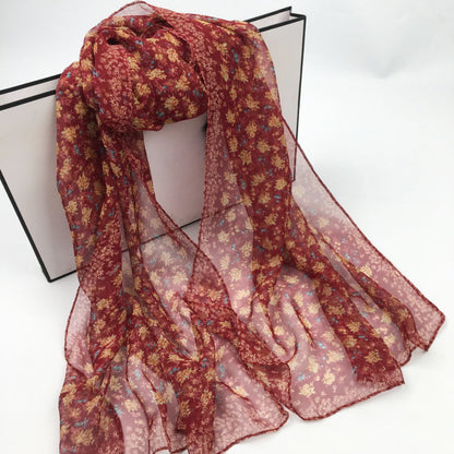 Scarvii - Daisy Print Scarf - Cool &amp; Soft