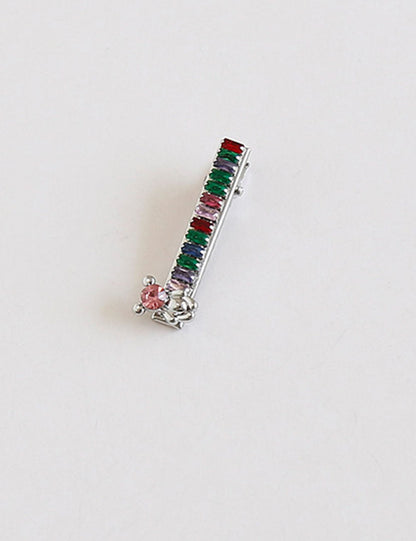 Cute Colorful Rhinestone Bow Knot Hair Clip