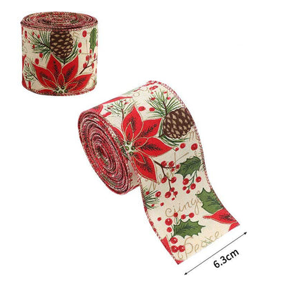 Holiday Party Decoration Supplies Christmas Burlap Ribbon
