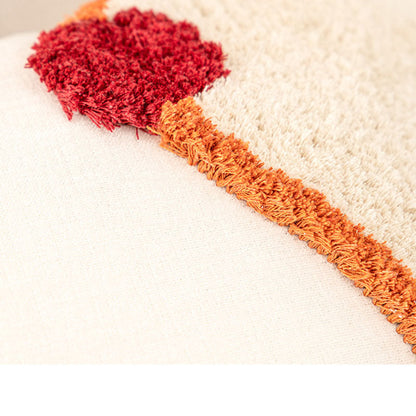 Minimalist Plush Embroidery Christmas Throw Pillow Case