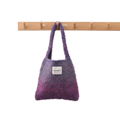 Cosbai - Vintage Ombre Knit Shoulder Bag - Simple &amp; Stylish