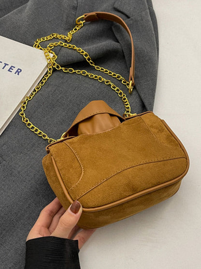 Chains Geometric Zipper Bags Crossbody Bags Handbags