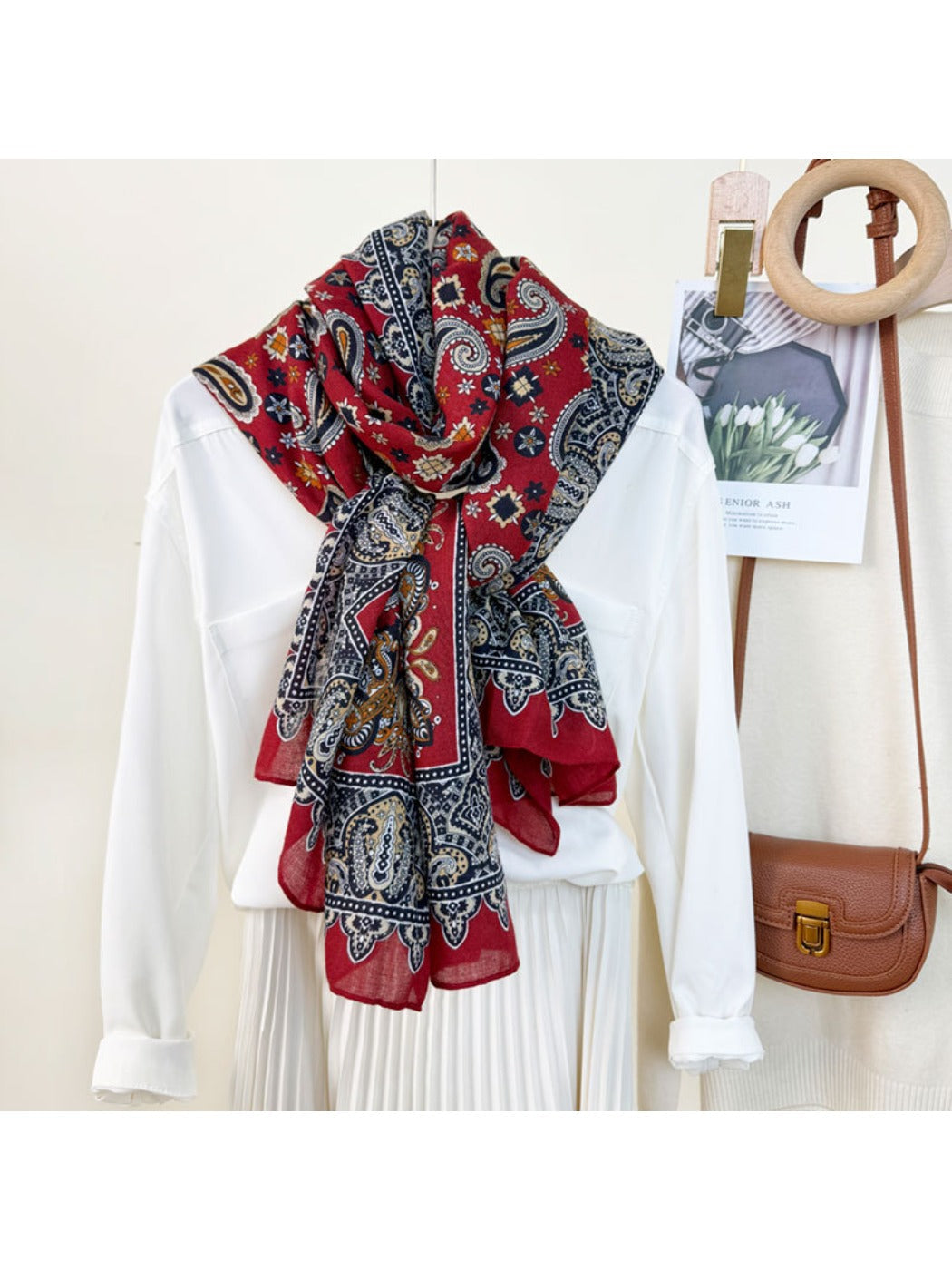 Scarvii - Bohemian Paisley Shawl Scarf for Women