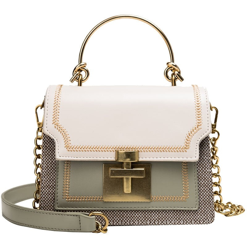 Muticolor Crossbody Chain Rhomboid Square Bag
