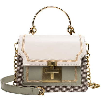 Muticolor Crossbody Chain Rhomboid Square Bag