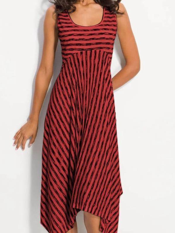 Striped Dress Sexy Size Fat Mm Dress